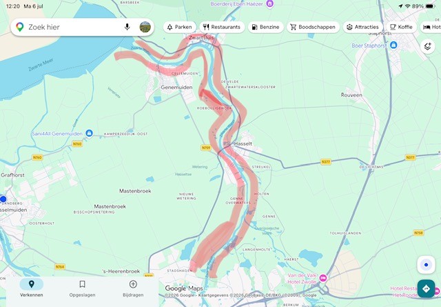 Kaartje zwartewater