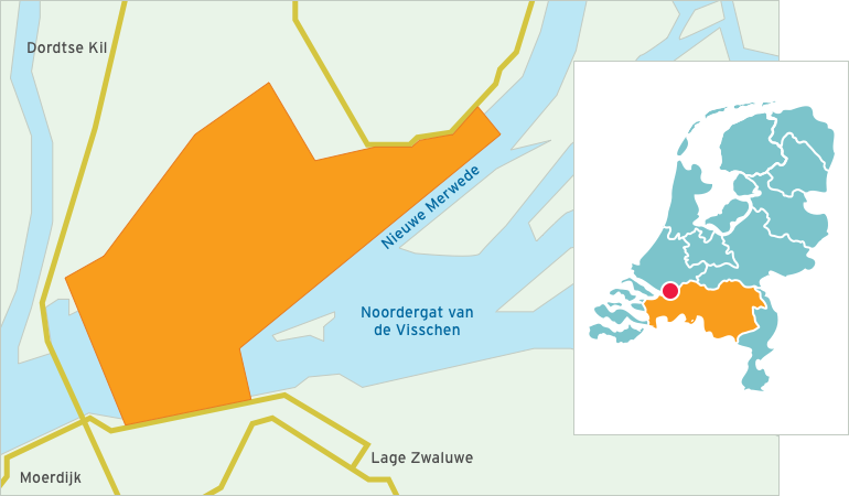 Kaart Dordtsche Biesbosch