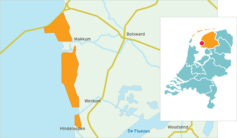 Kaart IJsselmeer - Makkumerwaard