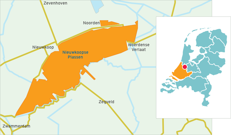 Kaart Nieuwkoopse Plassen - De Haeck