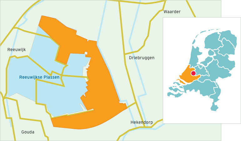 Kaart Broekvelden Vettenbroek - Polder Stein